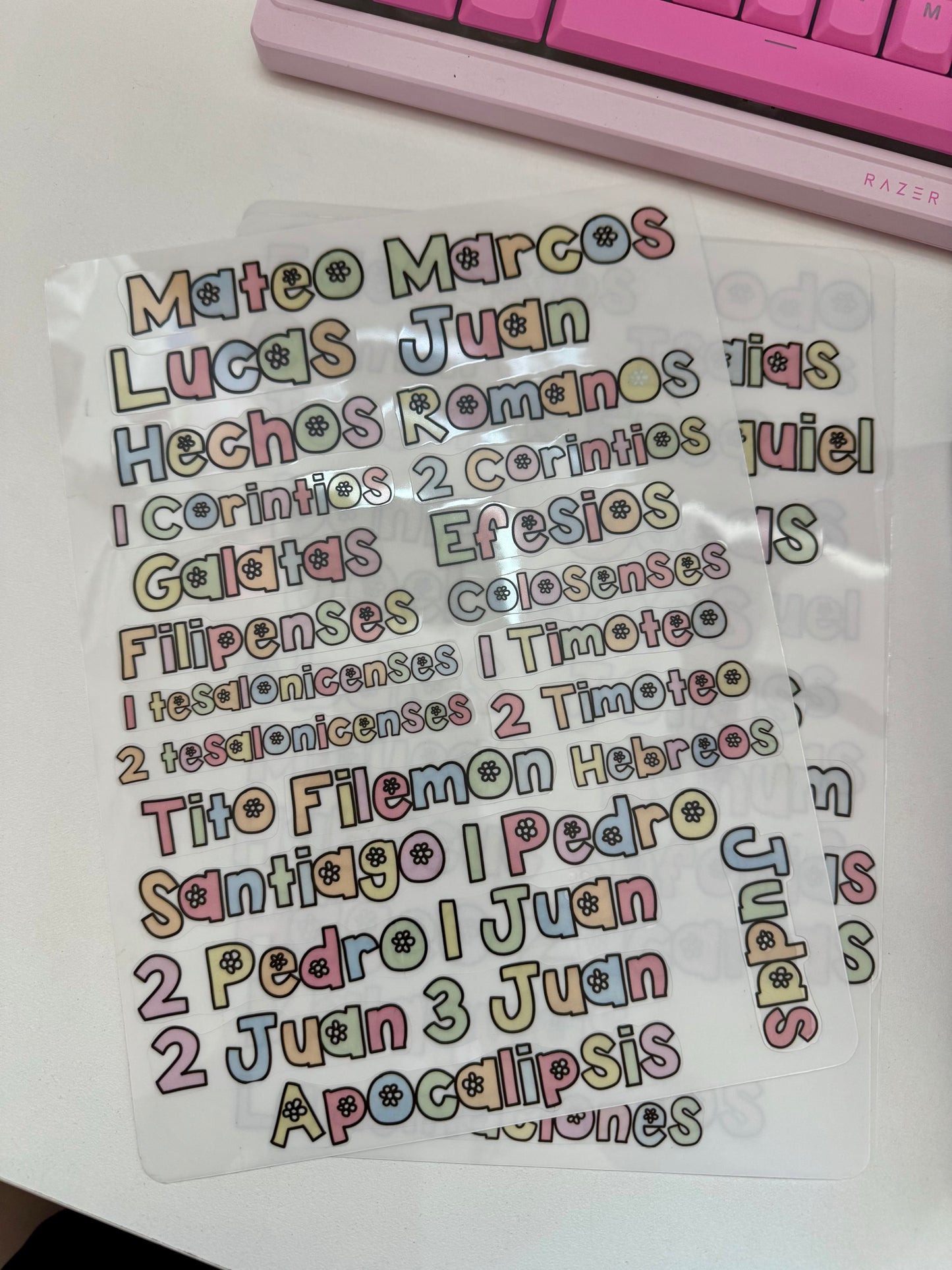 Stickers de 66 libros / Arcoíris