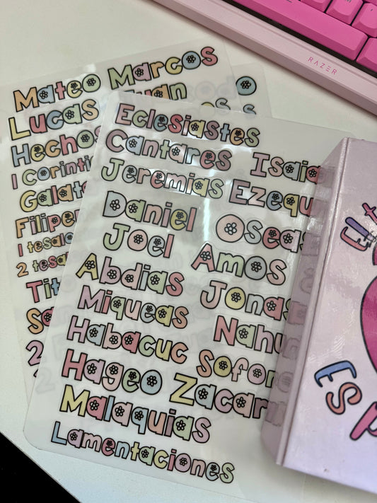 Stickers de 66 libros / Arcoíris