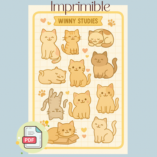 GATITO IMPRIMIBLE DIGITAL