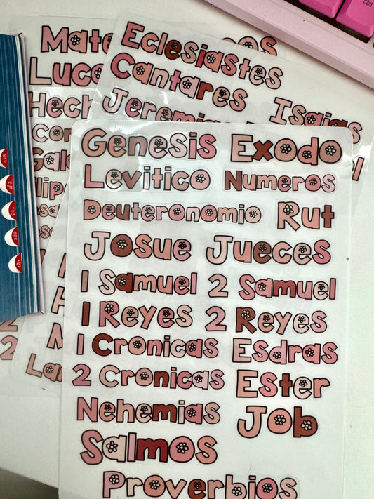 Stickers para 66 libros / pinky