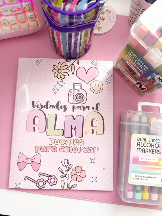 VERDADES PARA EL ALMA DOODLES PARA COLOREAR, dibujos a mano