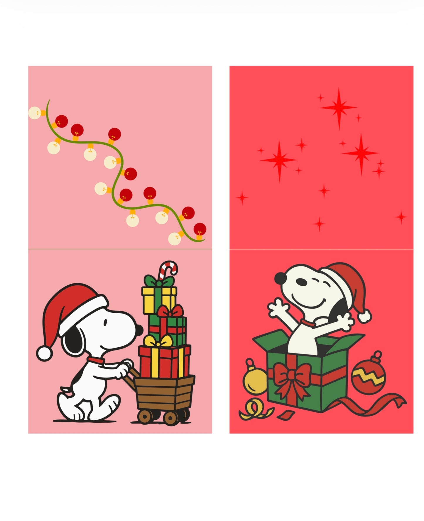 Tarjetas Navideñas Snoopy