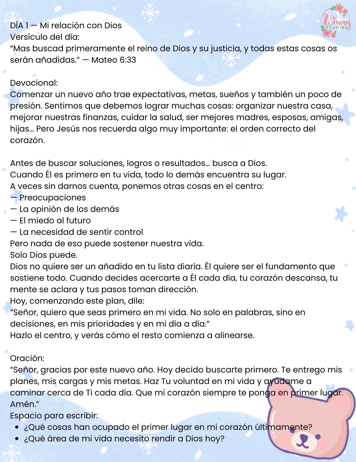Devocionales Enero 2026