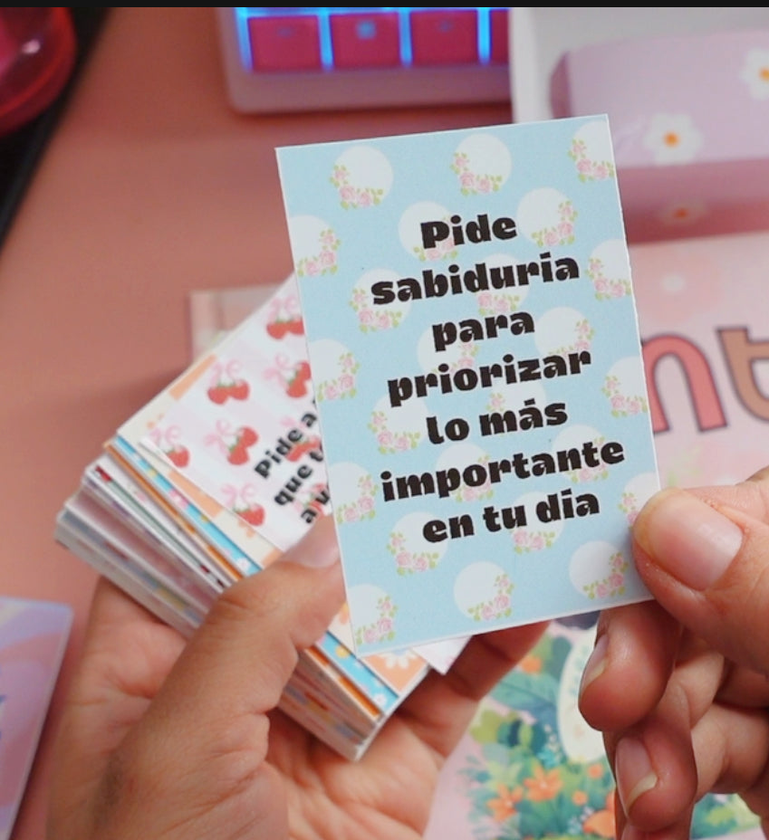 GUIAS DE ORACION 100 TARJETAS+ CAJITA /DIGITAL no es producto fisico