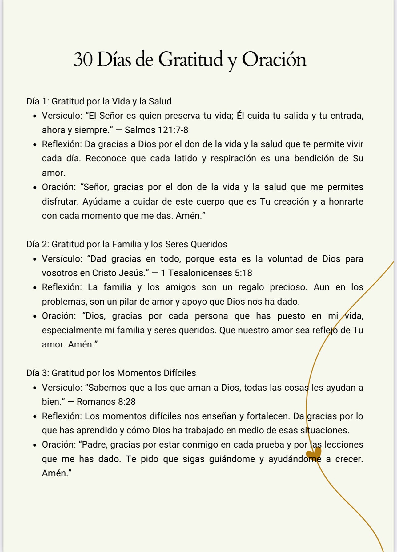 30 DÍAS DE GRATITUD PARA EL MES DE THANKSGIVING