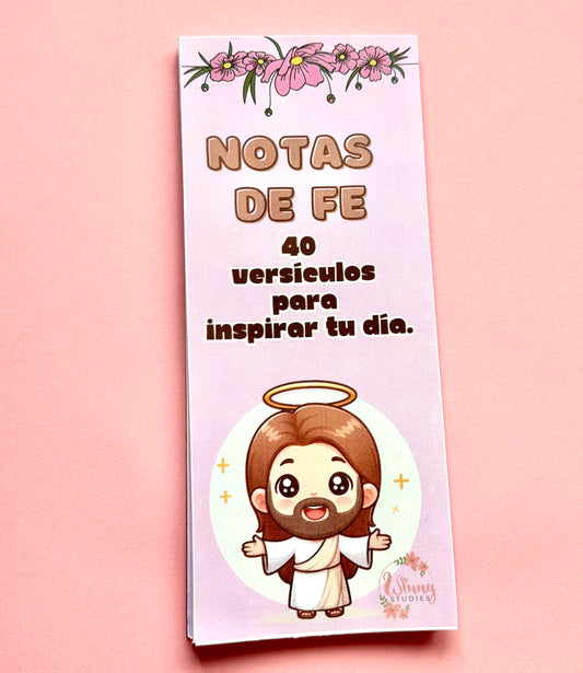 NOTE PAD CON 40 VERSICULOS / CON MAGNETICO