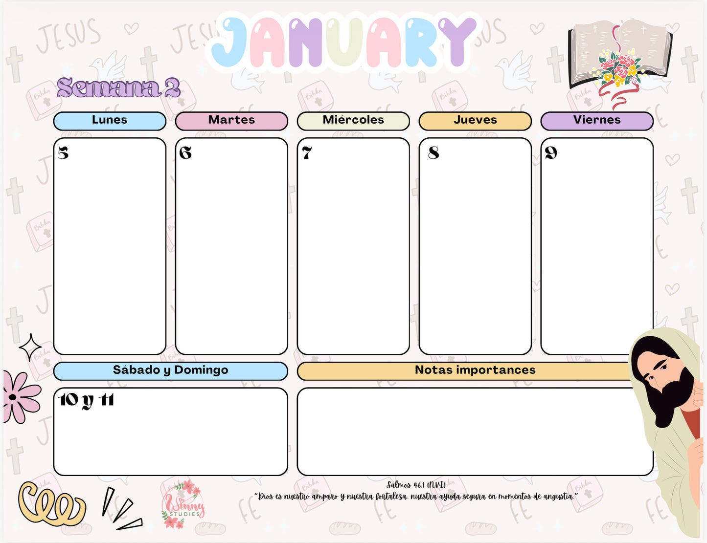 Planner 2026 para imprimir