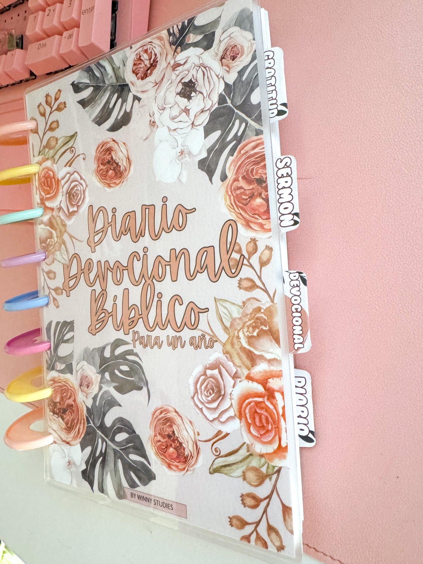 DIARIO DEVOCIONAL PARA UN AÑO / BEIGE FLORAL